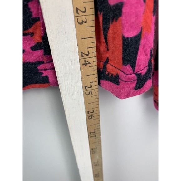 Marc By Marc Jacob GEO Print All Over Long Sleeves Pink Blouse Top Size Medium - Picture 6 of 9